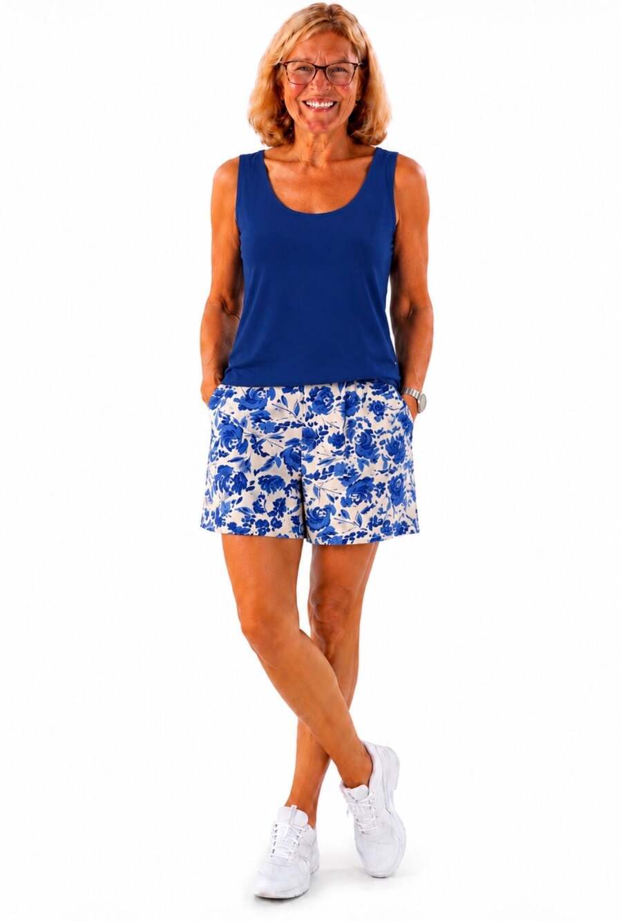 Additions by Chico's Blue Tank Top